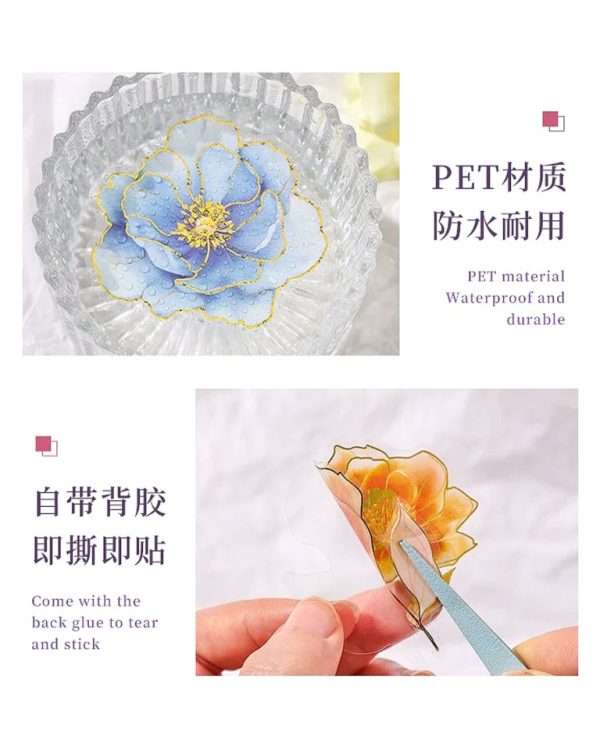 استیکر طلاکوب Gilt Flower Dawn - Image 6