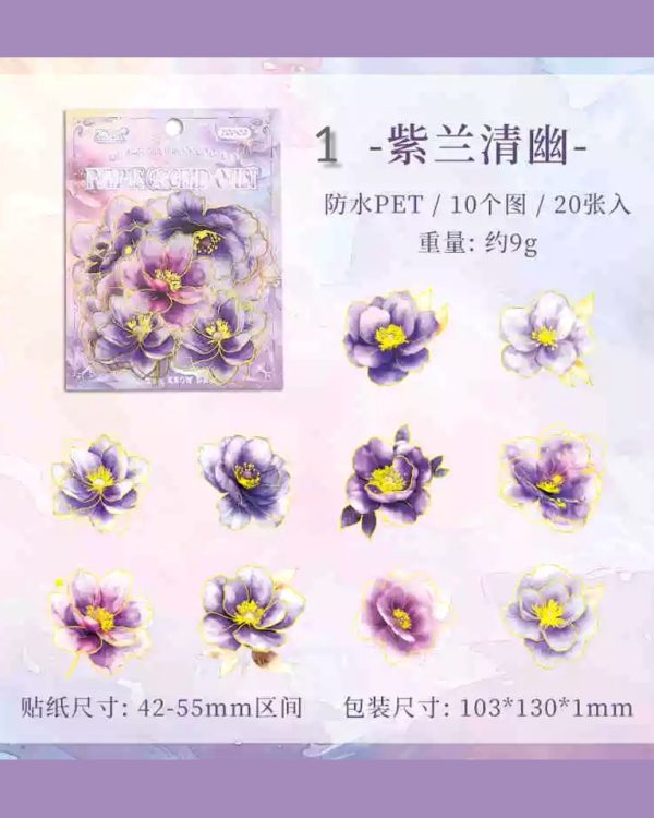 استیکر طلاکوب Gilt Flower Dawn - Image 13