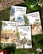 کتابچه استیکر Animals World
