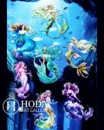 استیکر پری دریایی Mermaid fairy tale