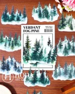 استیکر Betula platyphylla and pine