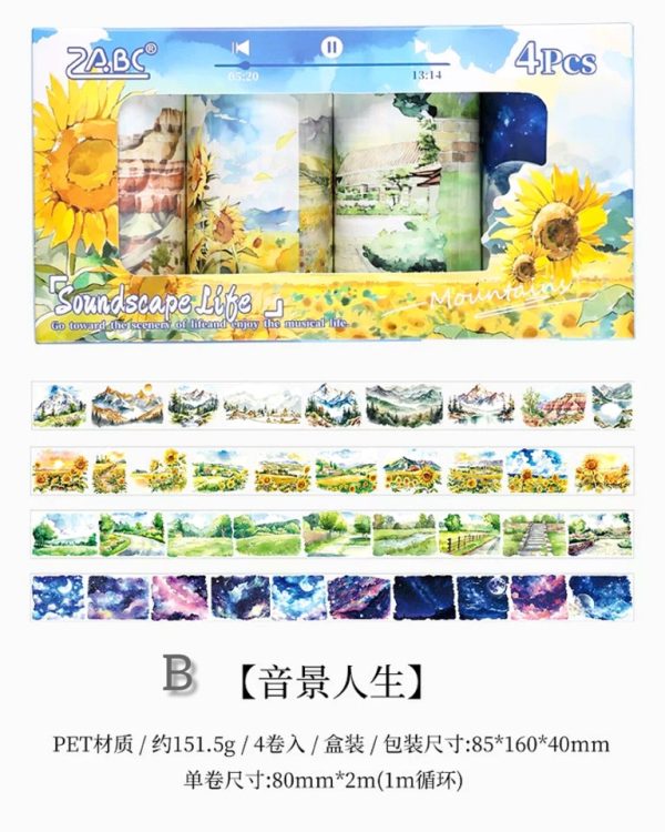 چسب واشی Lace flower language - Image 16