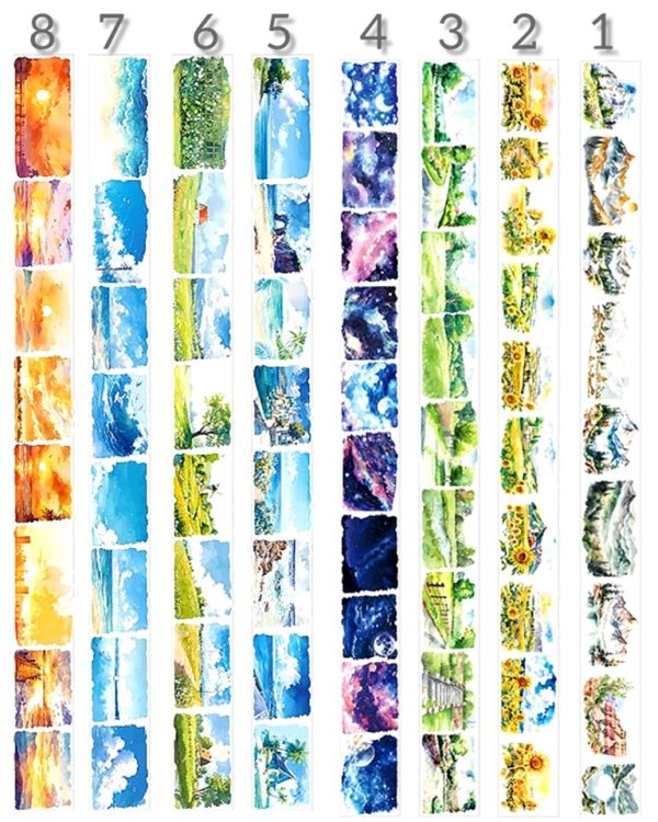 چسب واشی Lace flower language - Image 17