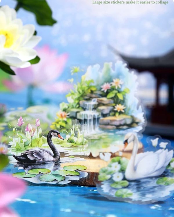استیکر Beside the small pond - Image 5