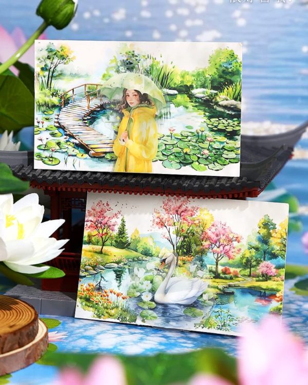 استیکر Beside the small pond - Image 4