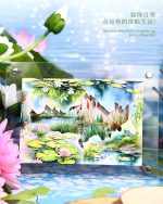 استیکر Beside the small pond - Image 10