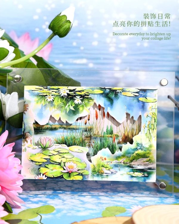 استیکر Beside the small pond - Image 10