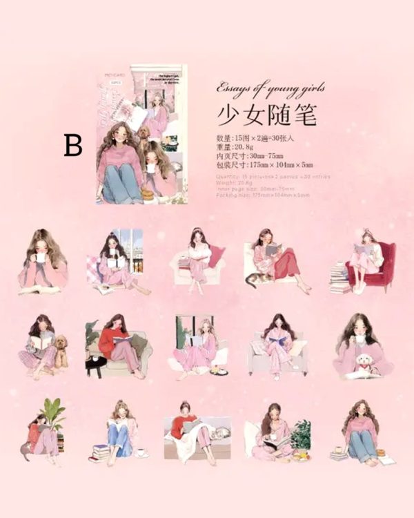 استیکر Elegant Reading - Image 14