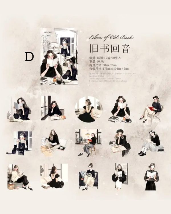 استیکر Elegant Reading - Image 16