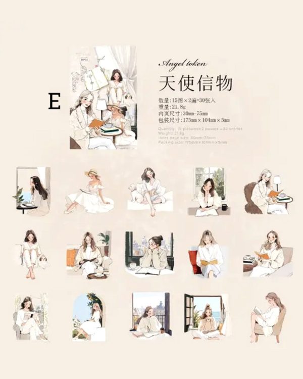 استیکر Elegant Reading - Image 17