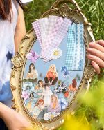 استیکر Flowers fall on a girl's heart - Image 5