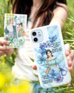 استیکر Flowers fall on a girl's heart - Image 4