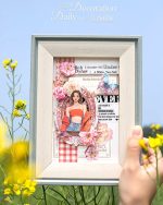 استیکر Flowers fall on a girl's heart - Image 7