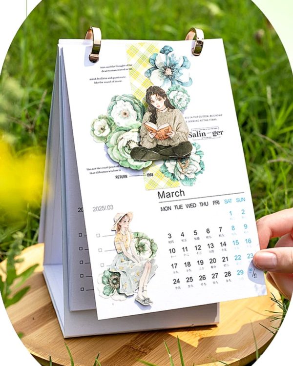 استیکر Flowers fall on a girl's heart - Image 10