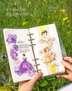 استیکر Flowers fall on a girl's heart - Image 2