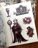 کتابچه استیکر Dark night hymn - تصویر 11