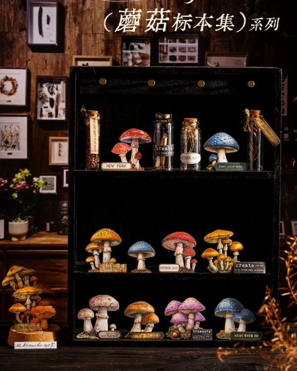 استیکر mushroom specimen collection - تصویر 2