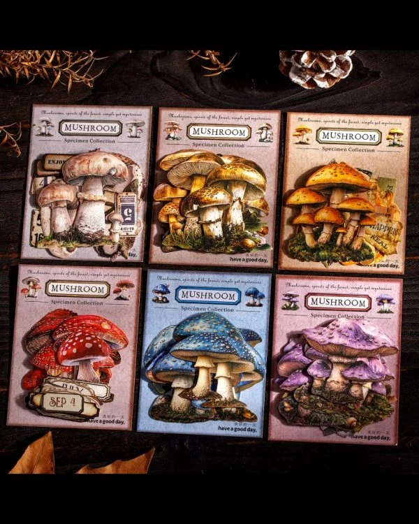 استیکر mushroom specimen collection - تصویر 8